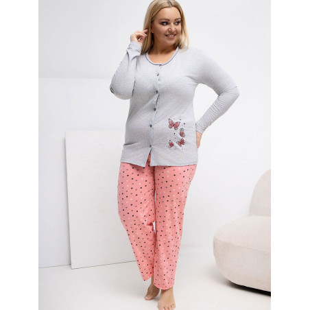 223305 Pyjama Taille Plus Forever Pink