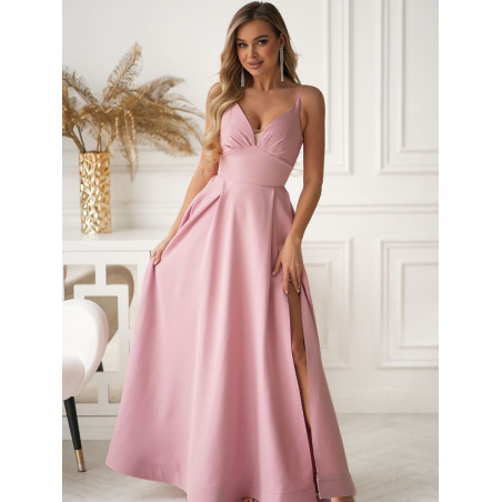 224294 Robe longue Bicotone