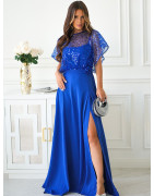 219694 Robe longue Bicotone