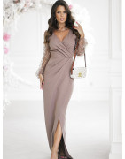 199010 Robe longue Bicotone