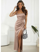 220085 Robe longue Bicotone