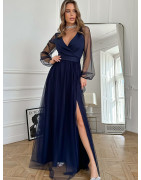 220098 Robe longue Bicotone