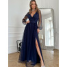 220098 Robe longue Bicotone