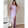 220100 Robe longue Bicotone