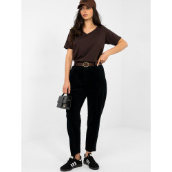 224056 Pantalon en velours côtelé Italy Moda