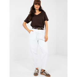 224060 Pantalon en velours côtelé Italy Moda