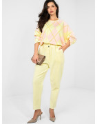 224840 Pantalon en velours côtelé Italy Moda