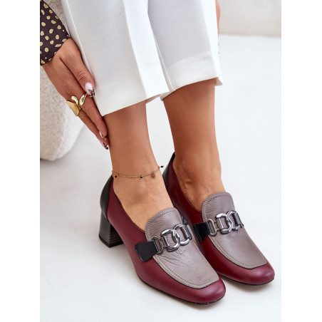 201038 Escarpins talon large Step in style